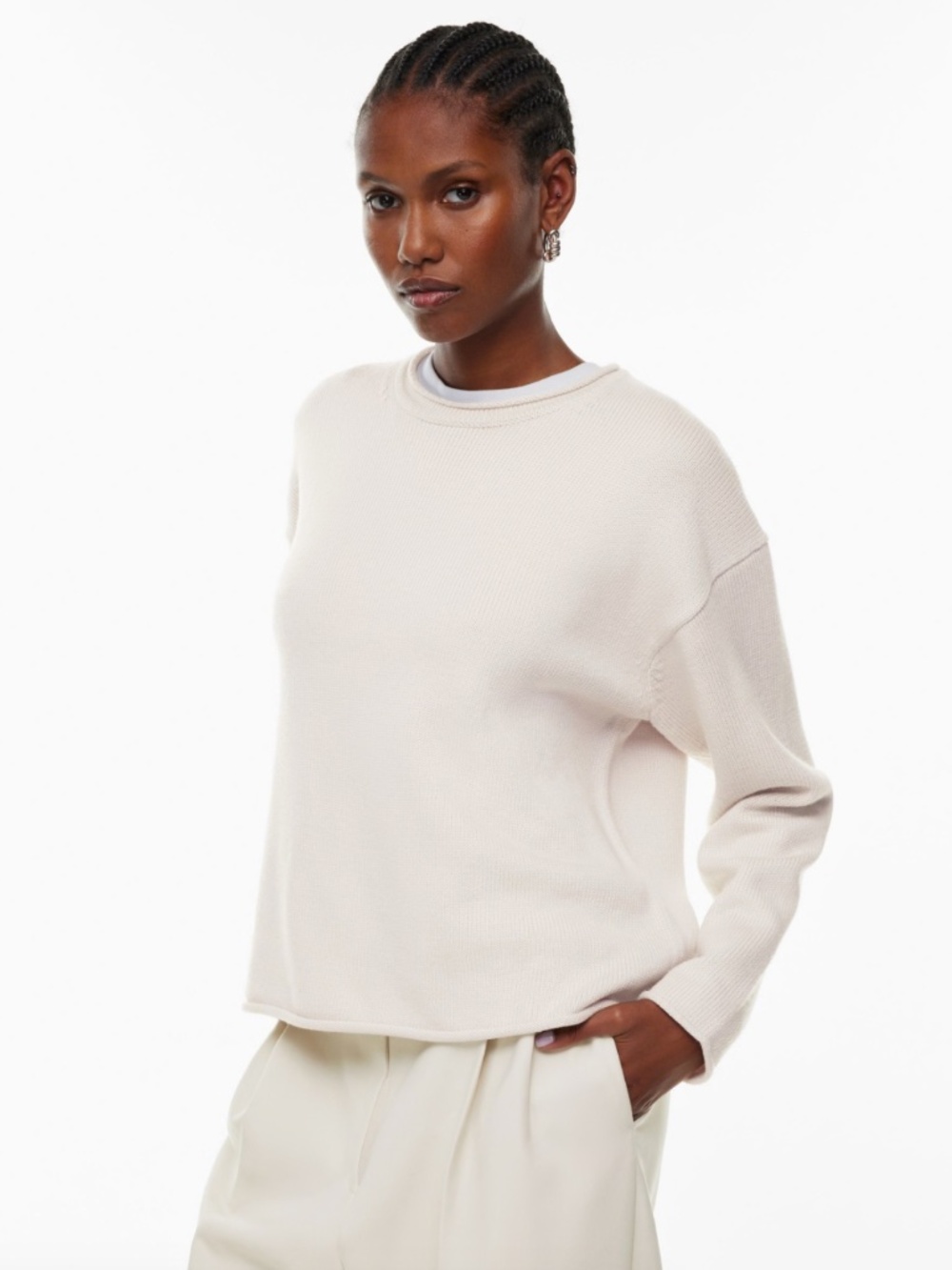 Babaton Study Sweater - Nuance Grey